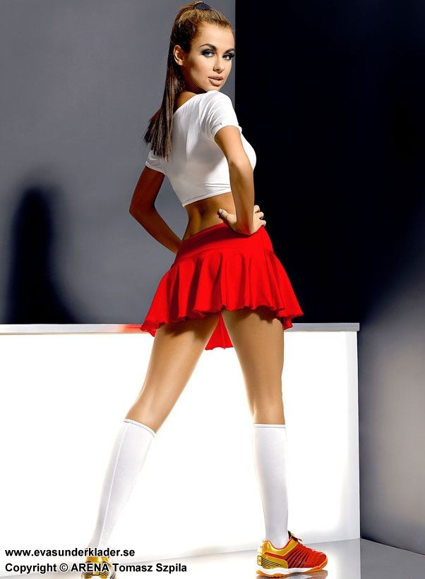 Cheerleader costume with skirt